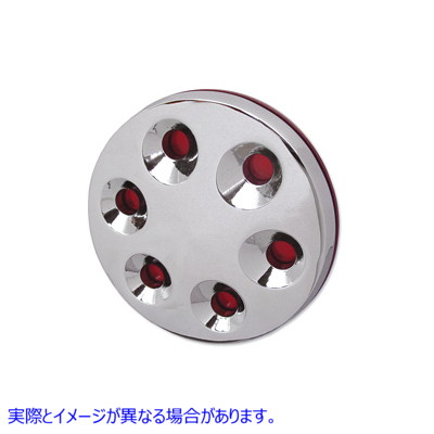 42-0108 クローム 3-D ダービー カバー 取寄せ Vツイン Chrome 3-D Derby Cover (検索用／
