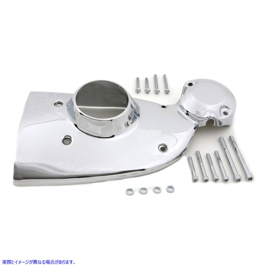 42-0110 クロームカムカバートリム 取寄せ Vツイン Chrome Cam Cover Trim (検索用／