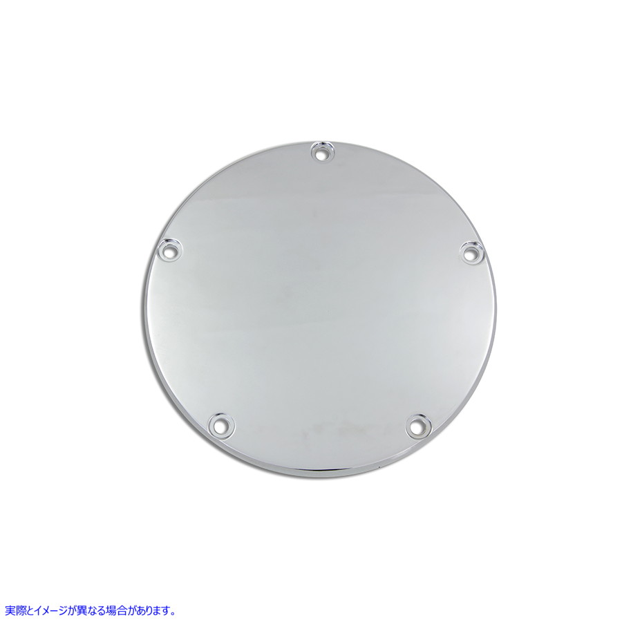 42-0124 【廃番】 5穴ダービーカバー クローム 取寄せ Vツイン 5-Hole Derby Cover Chrome (検索用／