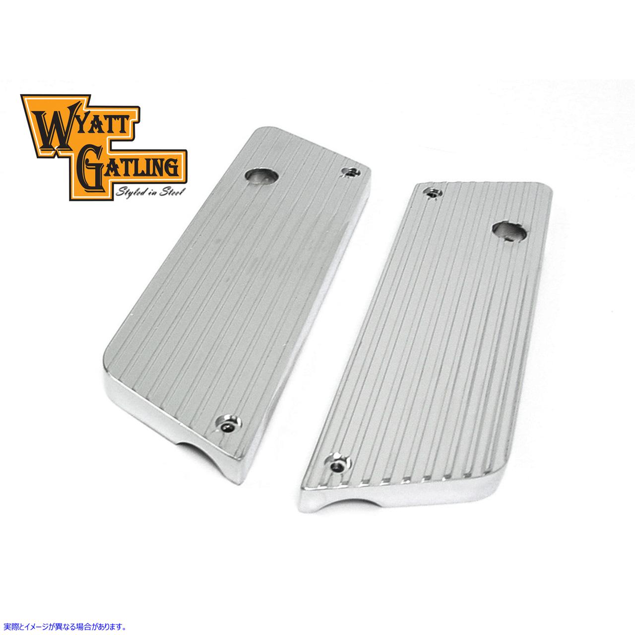 42-0180 ワイアット ガトリング サドルバッグ フェイス プレート 取寄せ Vツイン Wyatt Gatling Saddlebag Face Plate (検索用／