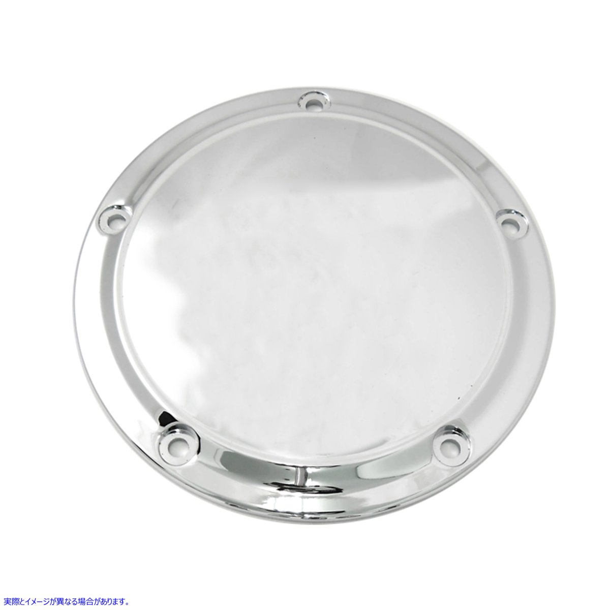 42-0190 クローム 5 穴スムース ダービー カバー 取寄せ Vツイン Chrome 5-Hole Smooth Derby Cover (検索用／