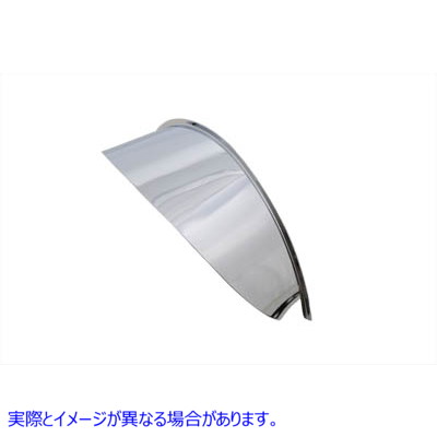 42-0200 7 インチ ヘッドランプ バイザー クローム 取寄せ Vツイン 7 inch Headlamp Visor Chrome (検索用／67752-77T