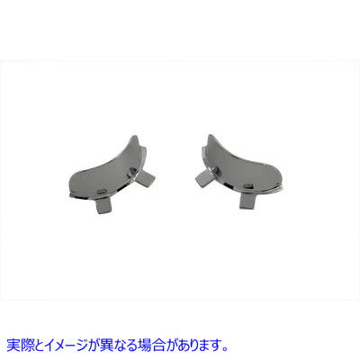 42-0204 クロームバーブレットバイザー 取寄せ Vツイン Chrome Bar Bullet Visor (検索用／67785-78T