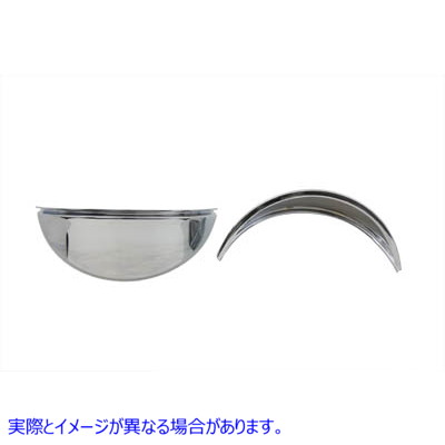 42-0208 クローム 4-1/2 インチ デコ スポットランプ バイザー セット 取寄せ Vツイン Chrome 4-1/2 inch Deco Spotlamp Visor S