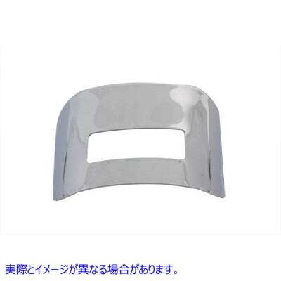 42-0216 クロームテールランプバイザースムース 取寄せ Vツイン Chrome Tail Lamp Visor Smooth (検索用／