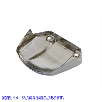 42-0307 クローム ヘッドランプ バイザー カバー カットアウトなし 取寄せ Vツイン Chrome Headlamp Visor Cover without Cut-Ou