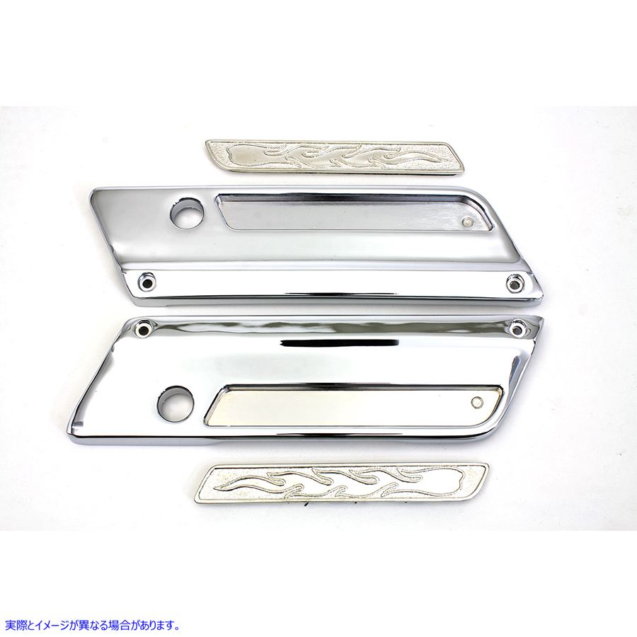 42-0365 サドルバッグラッチカバーセット 取寄せ Vツイン Saddlebag Latch Cover Set (検索用／