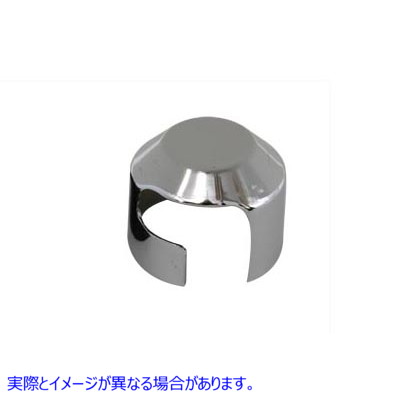 42-0400 クロームスターターソレノイドエンドカバー 取寄せ Vツイン Chrome Starter Solenoid End Cover (検索用／31352-85T