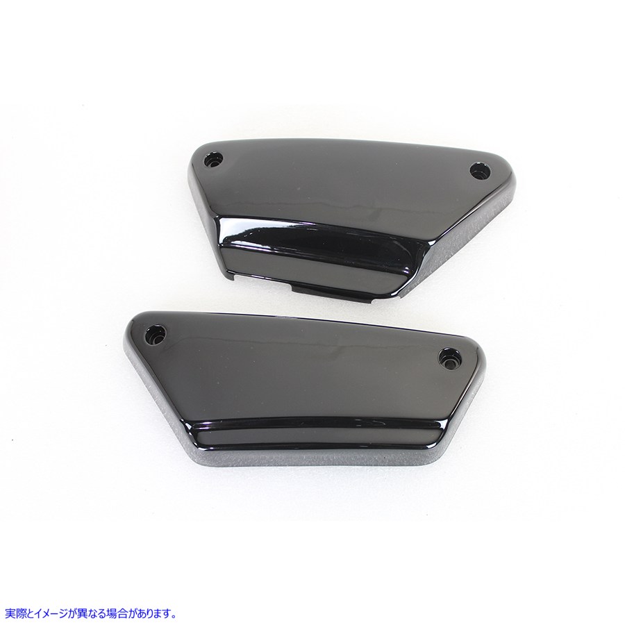 42-0483 フレームサイドカバーセット ブラック 取寄せ Vツイン Frame Side Cover Set Black (検索用／