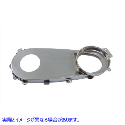 42-0617 オルタネーターインナープライマリーカバースチールクローム 取寄せ Vツイン Alternator Inner Primary Cover Steel Chr