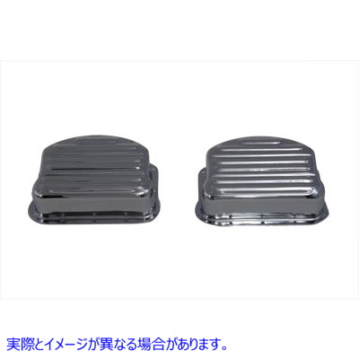 42-0639 リブ付き雲台カバー セット クローム 取寄せ Vツイン Ribbed Panhead Cover Set Chrome (検索用／ Paughco 765A