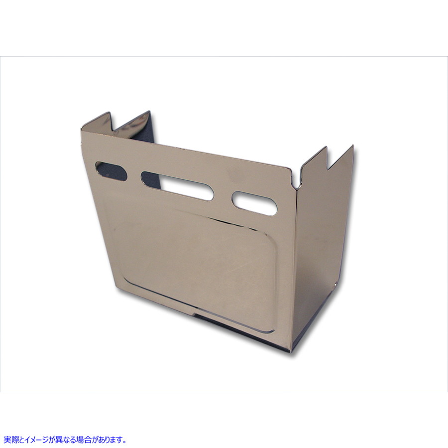 42-0714 クロームエンボスバッテリーサイドカバー 取寄せ Vツイン Chrome Embossed Battery Side Cover (検索用／66347-91 66367
