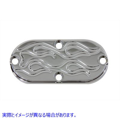 42-0749 オーバル検査用クロームフレーム 取寄せ Vツイン Oval Inspection Chrome Flame (検索用／