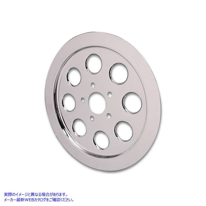 42-0752 インナープーリーカバー 70歯 クローム 取寄せ Vツイン Inner Pulley Cover 70 Tooth Chrome (検索用／