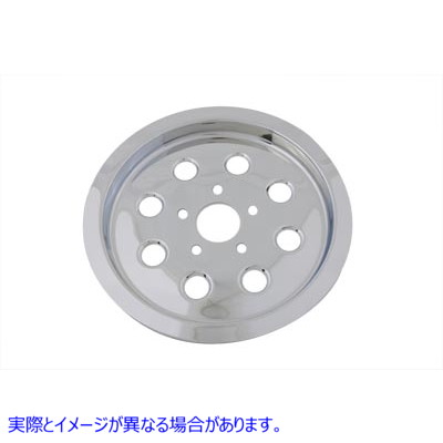 42-0765 クローム65歯アウタープーリーカバー 取寄せ Vツイン Chrome 65 Tooth Outer Pulley Cover (検索用／40317-94