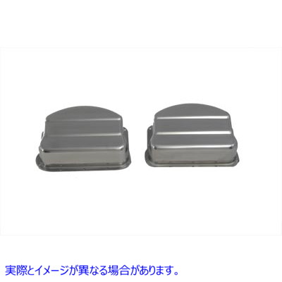 42-0771 レプリカステンレス鋼パンヘッドバルブカバー Replica Stainless Steel Panhead Valve Cover 取寄せ Vツイン (検索用／1