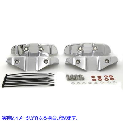 42-0796 ロッカー ボックス ドレス カバー セット クローム 取寄せ Vツイン Rocker Box Dress Cover Set Chrome (検索用／