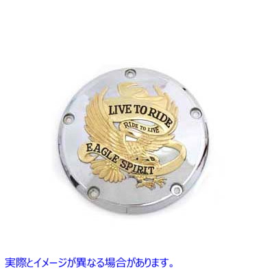 42-0849 5穴ダービーカバーゴールドインレイ 取寄せ Vツイン 5-Hole Derby Cover Gold Inlay (検索用／25340-99A