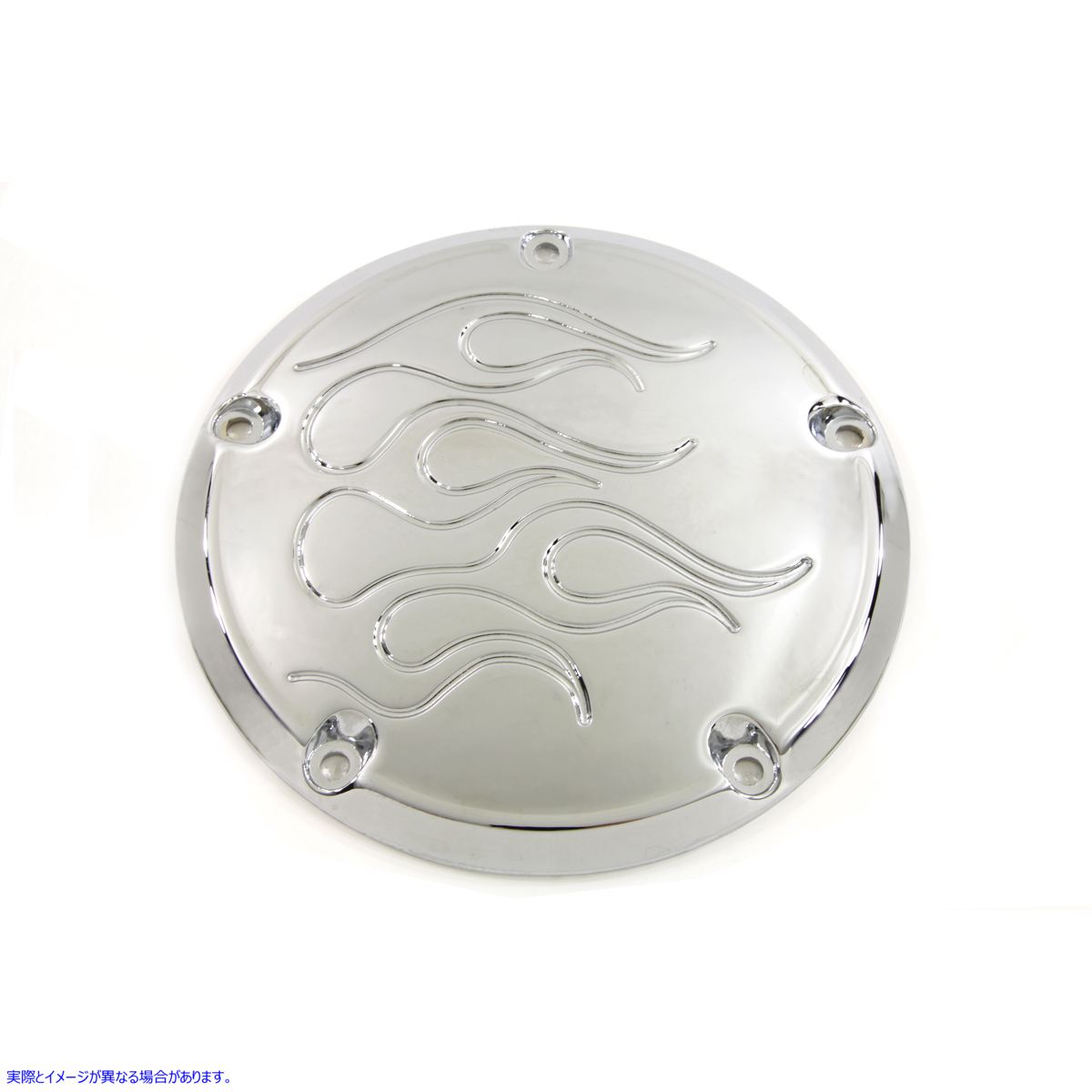 42-0922 フレイムダービーカバー クローム 取寄せ Vツイン Flame Derby Cover Chrome (検索用／