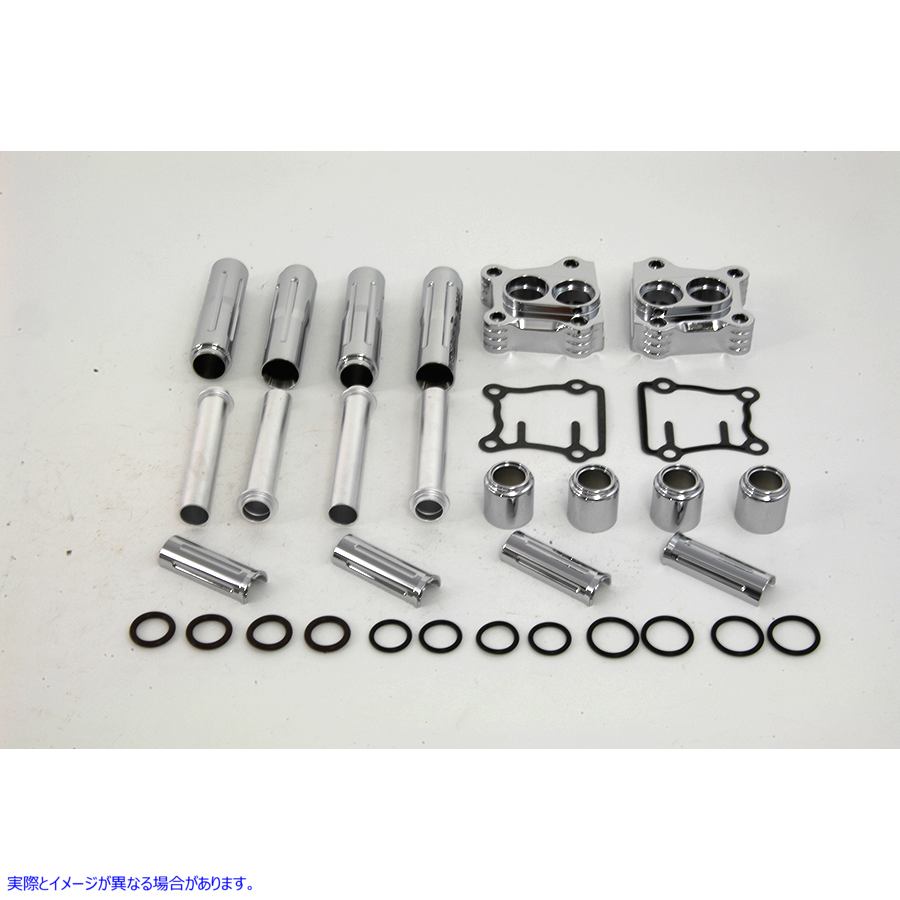 42-0937 プッシュロッドカバーとタペットベースキット 取寄せ Vツイン Pushrod Cover and Tappet Base Kit (検索用／