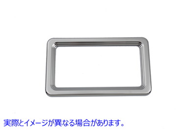42-0949 ナンバープレートフレームクロームビレット 取寄せ Vツイン License Plate Frame Chrome Billet (検索用／