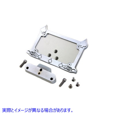 42-0987 テールランプとナンバープレートホルダー スペードスタイル 取寄せ Vツイン Tail Lamp and License Plate Holder Spade