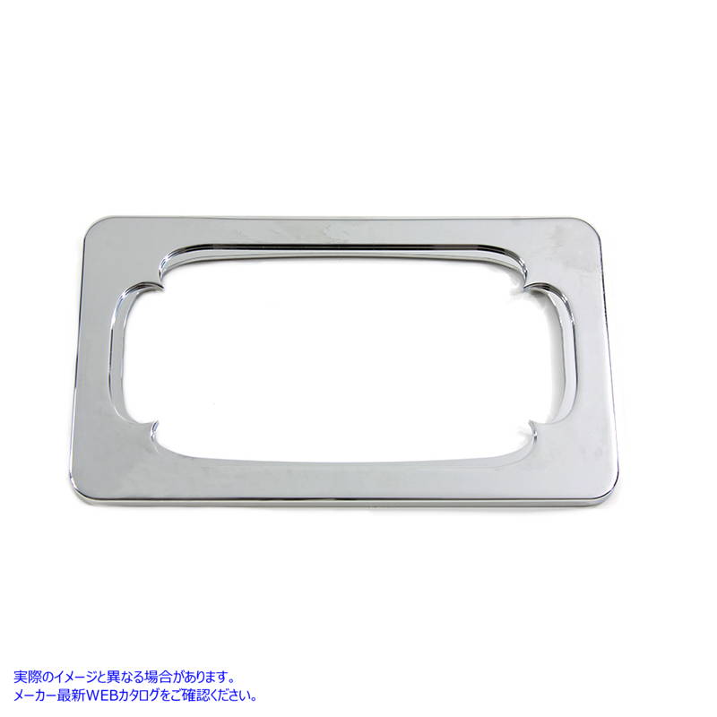 42-0998 ナンバー プレート フレーム ソーン スタイル クローム ビレット 取寄せ Vツイン License Plate Frame Thorn Style Chro