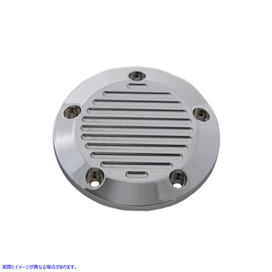 42-1096 クローム5穴ボールミルド点火システムカバー 取寄せ Vツイン Chrome 5-Hole Ball Milled Ignition System Cover (検索用