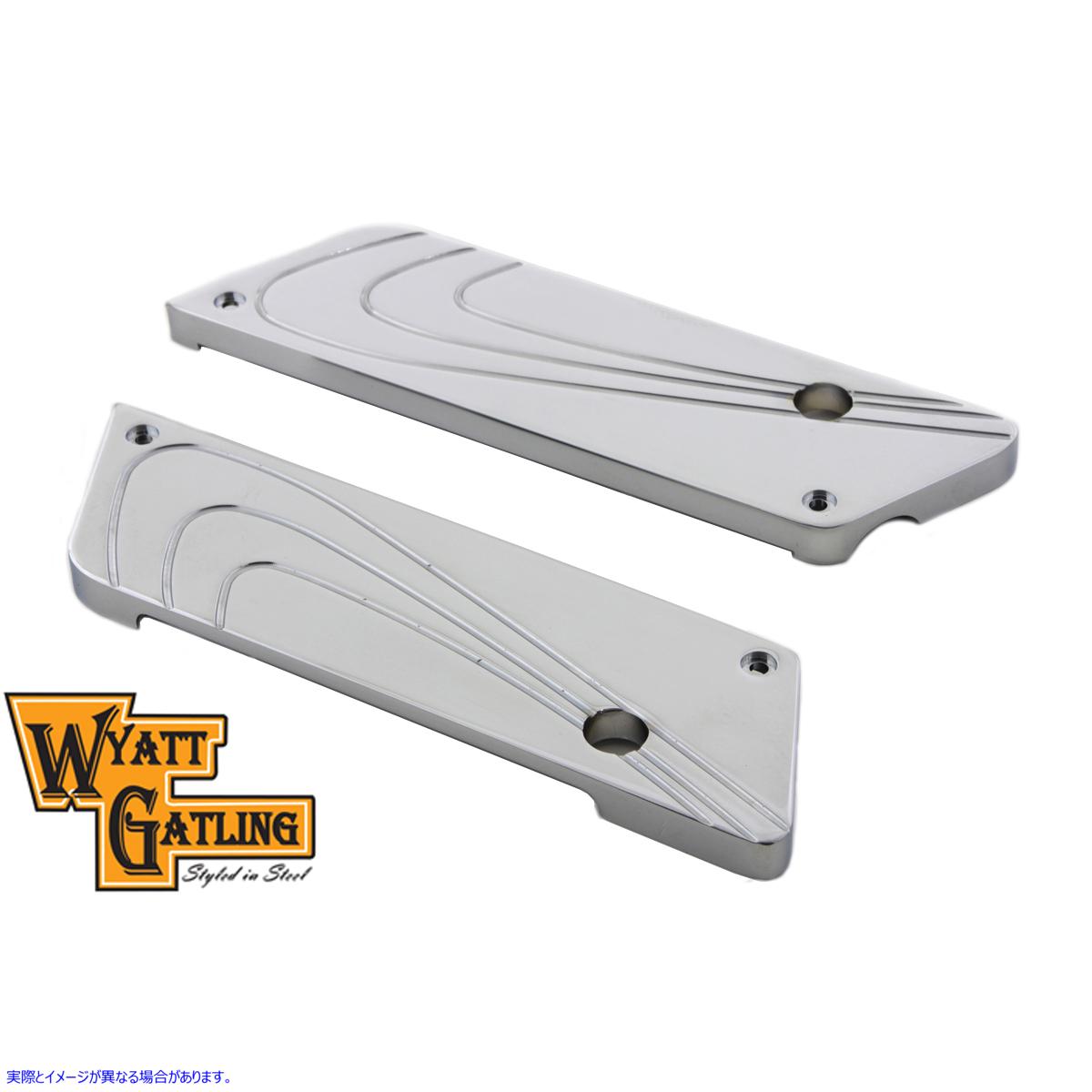 42-1098 ワイアット ガトリング サドルバッグ フェイス プレート 取寄せ Vツイン Wyatt Gatling Saddlebag Face Plate (検索用／