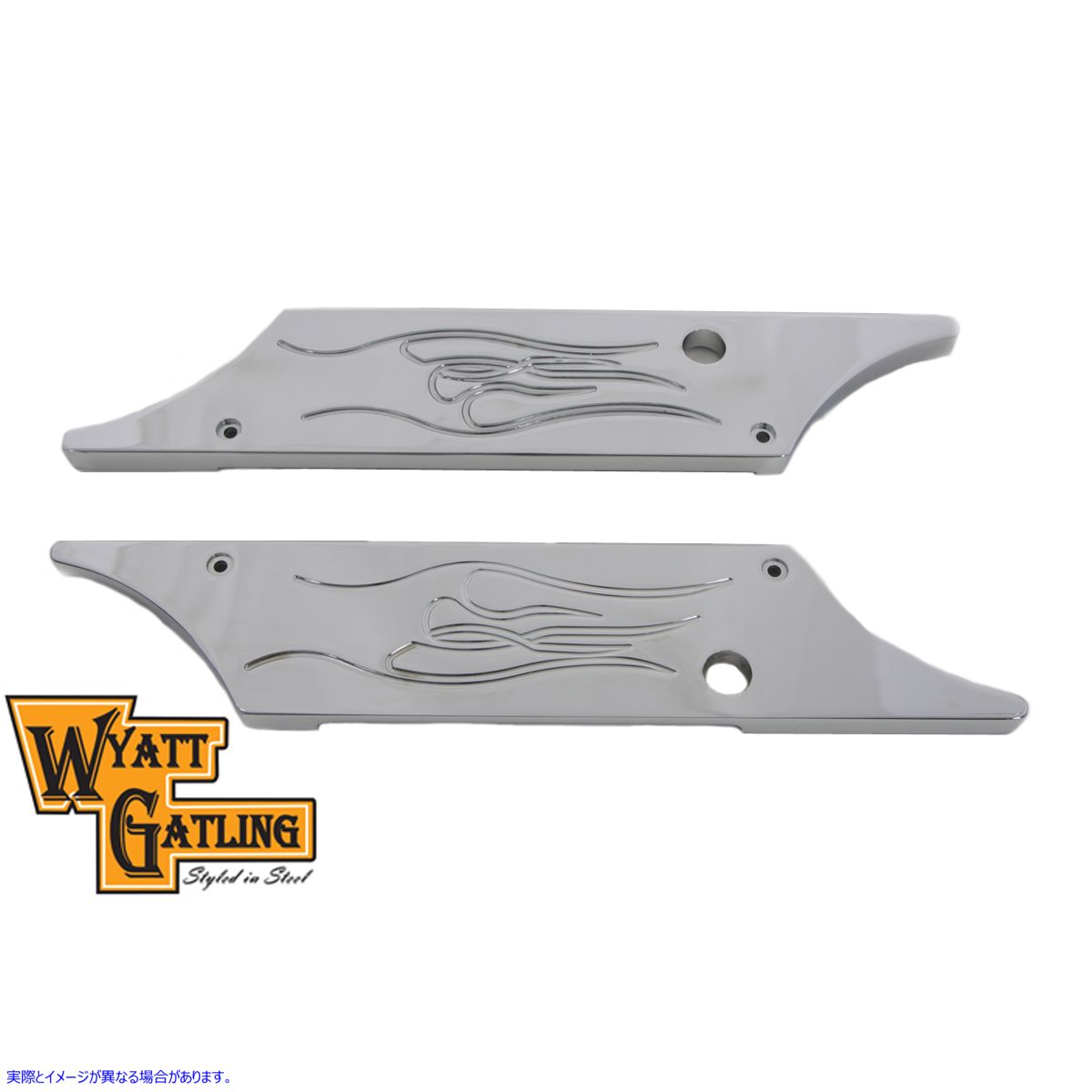 42-1100 ワイアット ガトリング サドルバッグ フェイス プレート 取寄せ Vツイン Wyatt Gatling Saddlebag Face Plate (検索用／