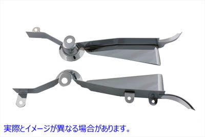 42-1107 サドルバッグフィラーパネルキット クローム 取寄せ Vツイン Saddlebag Filler Panel Kit Chrome (検索用／