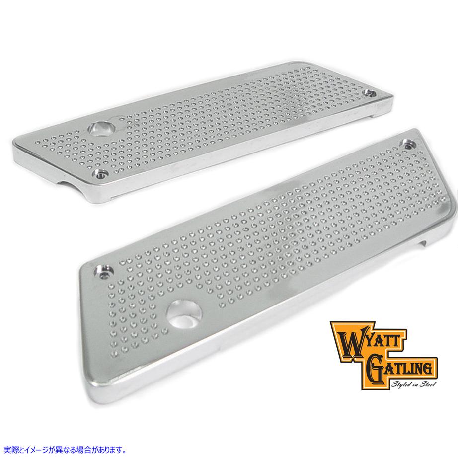 42-1111 ワイアット ガトリング サドルバッグ フェイス プレート 取寄せ Vツイン Wyatt Gatling Saddlebag Face Plate (検索用／