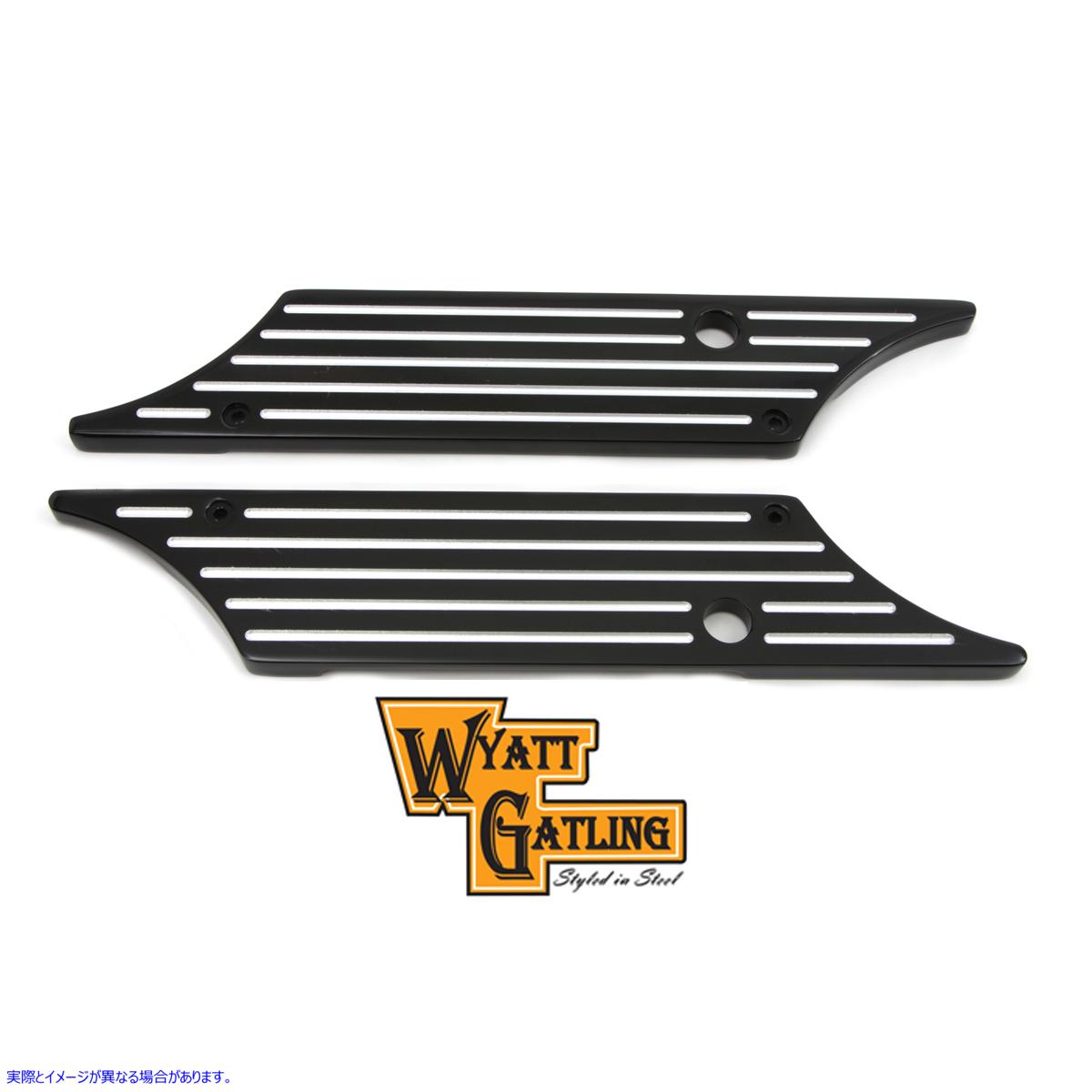 42-1126 ワイアット ガトリング サドルバッグ フェイス プレート 取寄せ Vツイン Wyatt Gatling Saddlebag Face Plate (検索用／