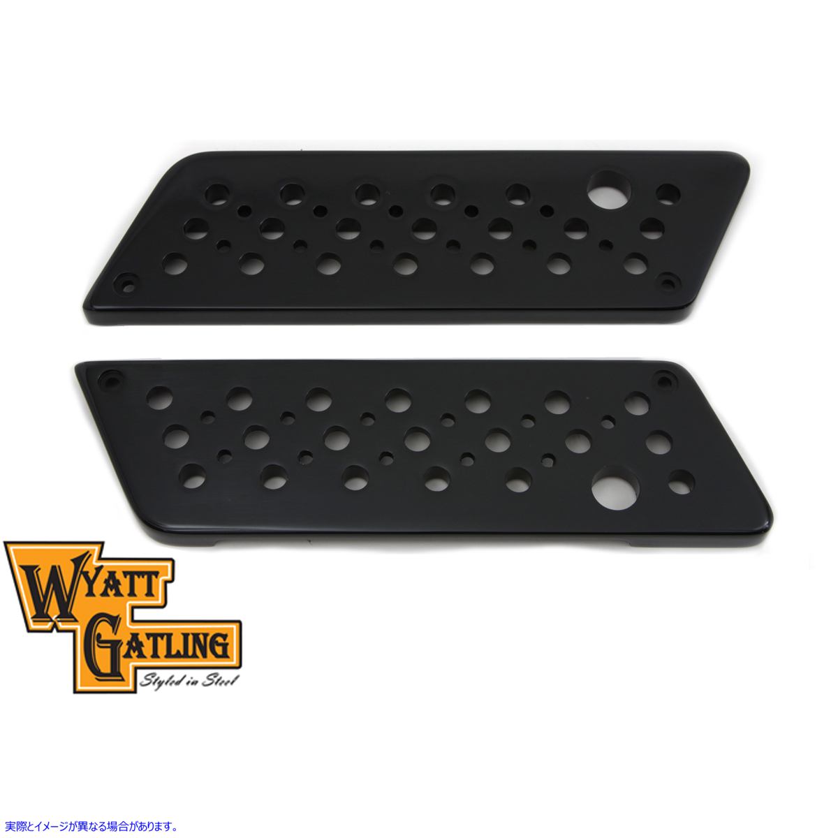 42-1127 ワイアット ガトリング サドルバッグ フェイス プレート 取寄せ Vツイン Wyatt Gatling Saddlebag Face Plate (検索用／