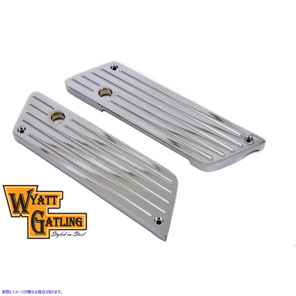 42-1131 ワイアット ガトリング サドルバッグ フェイス プレート 取寄せ Vツイン Wyatt Gatling Saddlebag Face Plate (検索用／
