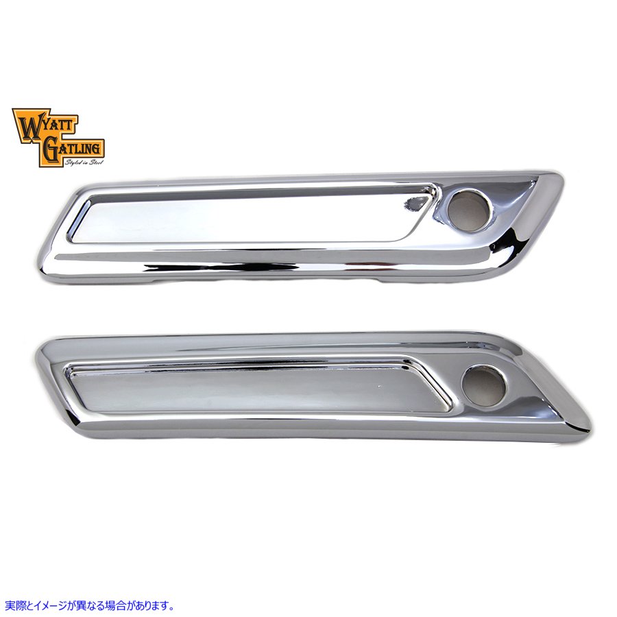 42-1162 ワイアット ガトリング サドルバッグ フェイス プレート セット 取寄せ Vツイン Wyatt Gatling Saddlebag Face Plate Se