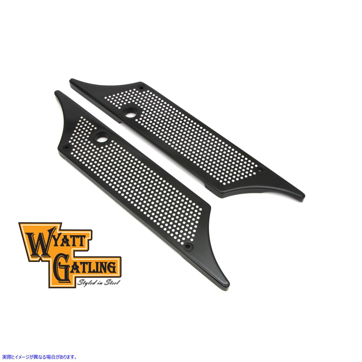 42-1163 ワイアット ガトリング サドルバッグ フェイス プレート 取寄せ Vツイン Wyatt Gatling Saddlebag Face Plate (検索用／