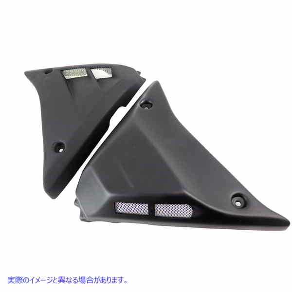 42-1281 FXR フレーム サイド カバー セット ベント付き 取寄せ Vツイン FXR Frame Side Cover Set Vented (検索用／