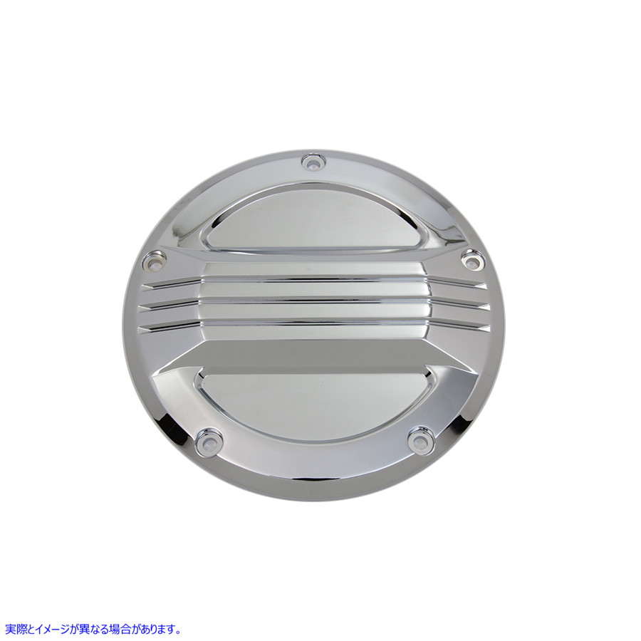 42-1376 クローム エア フロー ダービー カバー 取寄せ Vツイン Chrome Air Flow Derby Cover (検索用／25700505