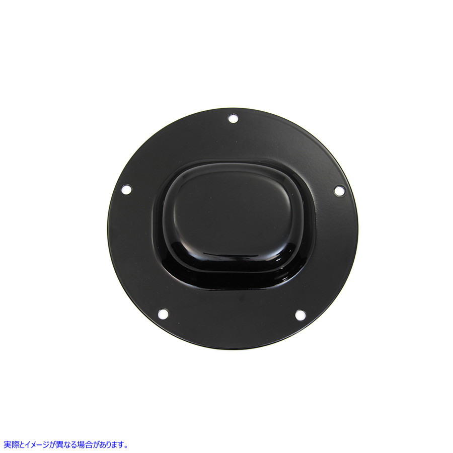 42-1388 ブラック ノスタルジック 5 ホール ダービー カバー 取寄せ Vツイン Black Nostalgic 5-Hole Derby Cover (検索用／