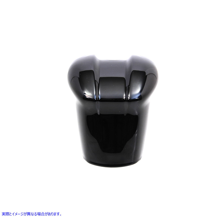 42-1519 グロスブラックのハルクスタイルホーンカバー 取寄せ Vツイン Gloss Black Hulk Style Horn Cover (検索用／61300623