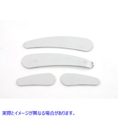 42-1534 スムースフレームカバートリムセット 取寄せ Vツイン Smooth Frame Cover Trim Set (検索用／