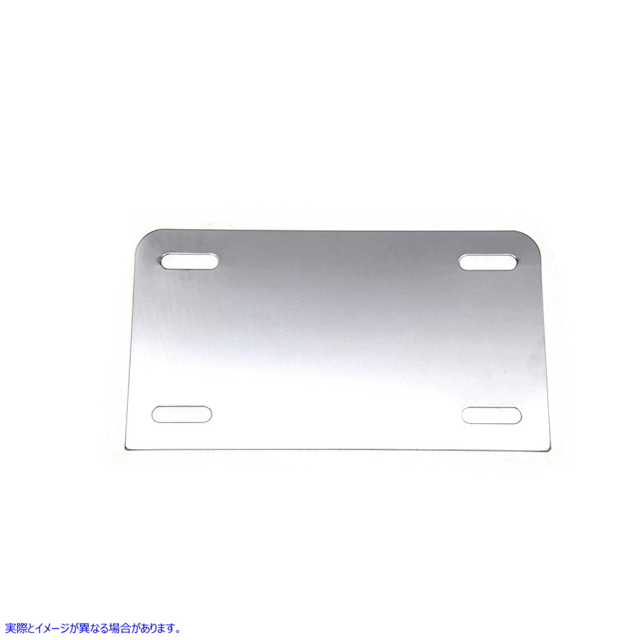 42-1547 ナンバープレートフレームバッキングプレートクローム 取寄せ Vツイン License Plate Frame Backing Plate Chrome (検索