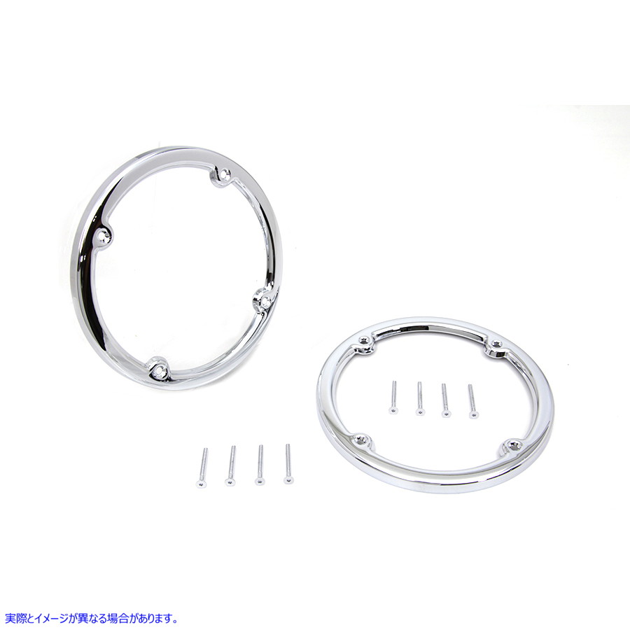 42-1744 クローム リア ツアーパック スピーカー トリム セット 取寄せ Vツイン Chrome Rear Tour-Pak Speaker Trim Set (検索用