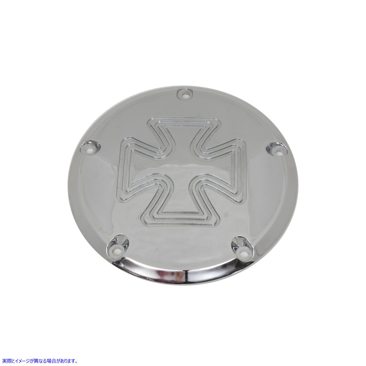 42-6026 アイアンクロス ダービーカバー クロームビレット 取寄せ Vツイン Iron Cross Derby Cover Chrome Billet (検索用／