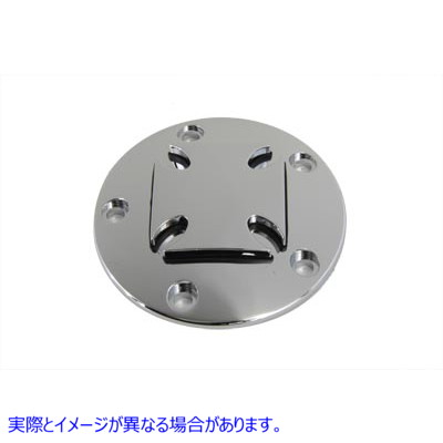 42-6055 マルタ点火システム カバー 5 穴レイズド クローム 取寄せ Vツイン Maltese Ignition System Cover 5-Hole Raised Chrom