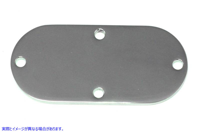 42-9927 楕円形検査カバー クローム 取寄せ Vツイン Oval Inspection Cover Chrome (検索用／60572-86