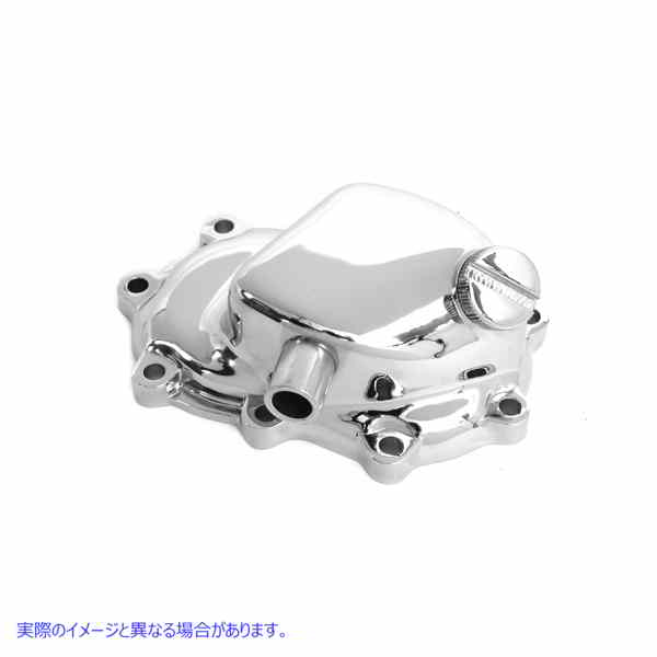 43-0164 電動スタート用クロームトランスミッションエンドカバー 取寄せ Vツイン Chrome Transmission End Cover for Electric S