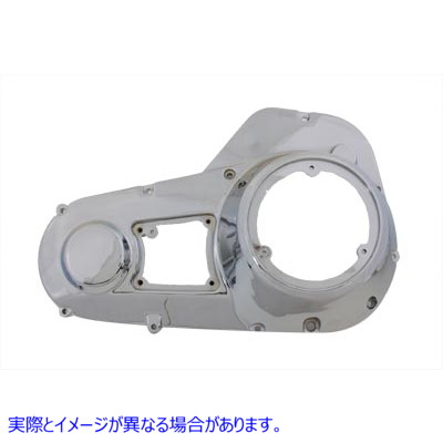43-0204 クロームアウタープライマリーカバー 取寄せ Vツイン Chrome Outer Primary Cover (検索用／60605-79