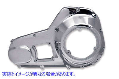 43-0209 クロームアウタープライマリーカバー 取寄せ Vツイン Chrome Outer Primary Cover (検索用／60665-85B 60605-85